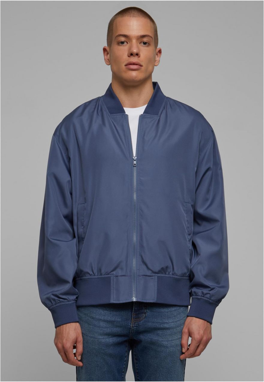 Men's Recycled Bomber Jacket - Blue