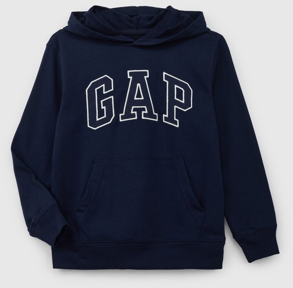 Čierna chlapčenská mikina s kapucňou GAP