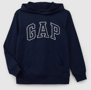 Čierna chlapčenská mikina s kapucňou GAP