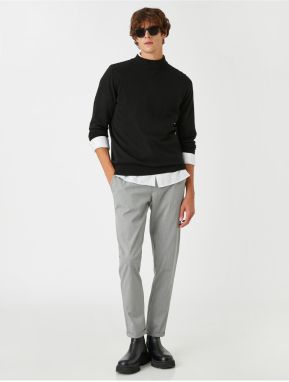 Koton Basic Woven Trousers with Waist Tie