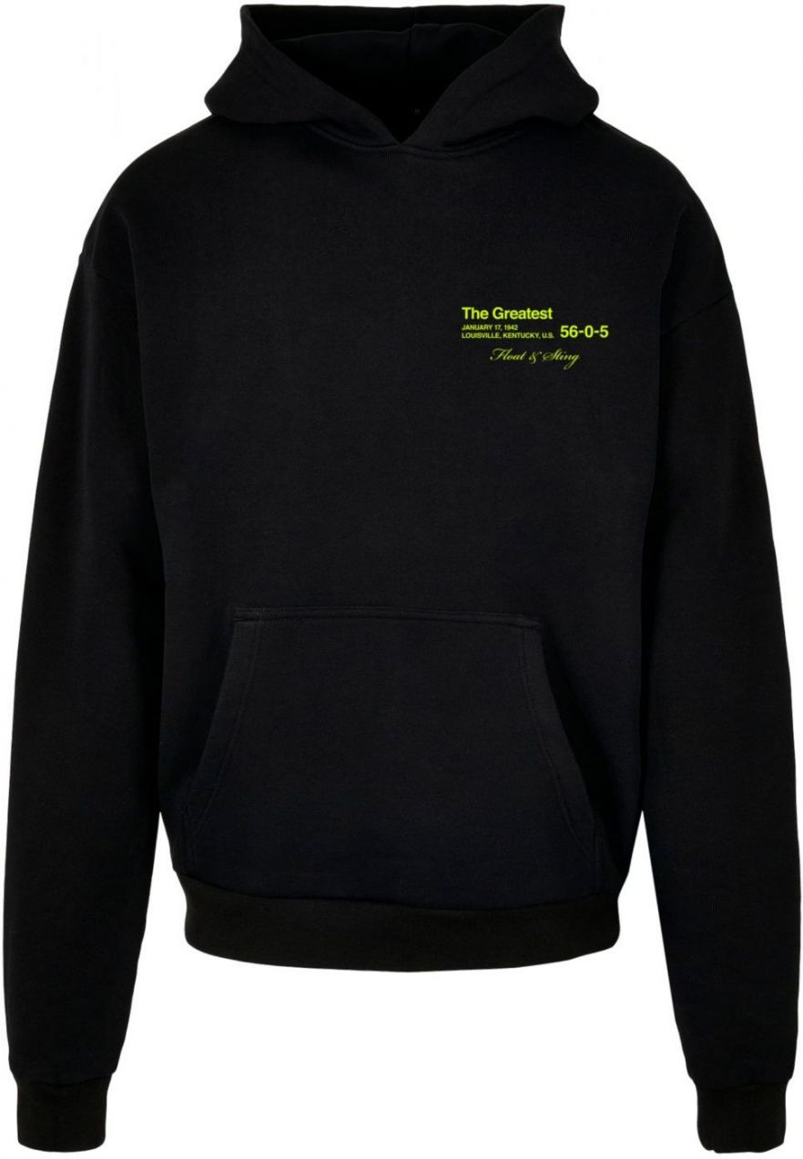 Largest oversize black hooded