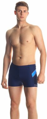 AQUA SPEED Man's Swimming Shorts William Navy Blue Pattern 432