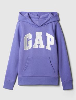 Fialová dievčenská mikina s kapucňou GAP