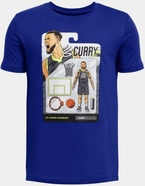 Tmavomodré tričko Under Armour Curry Animated Tee 1