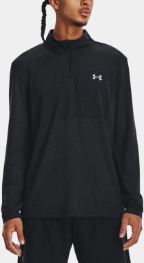 Čierne športové tričko Under Armour UA SEAMLESS STRIDE 1/4 ZIP