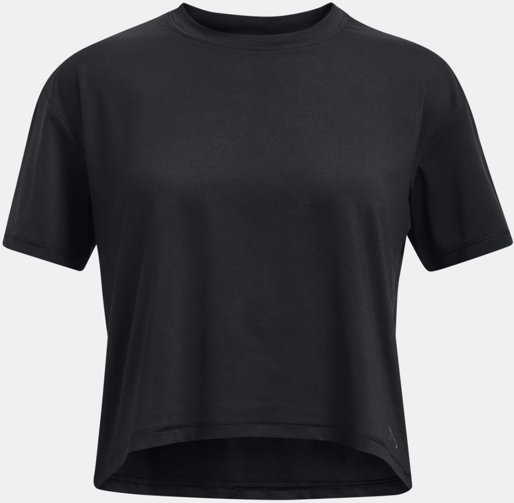Čierne dievčenské športové tričko Under Armour Motion