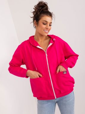 Fuchsia zip-up hoodie