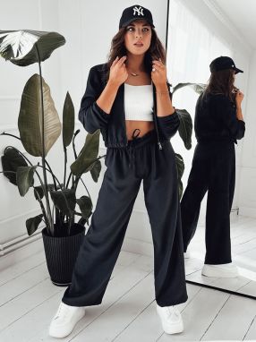 Women's wide trousers MADDIE black Dstreet