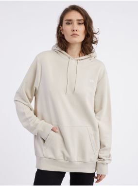 Krémová dámska oversize mikina s kapucňou New Era Essentials