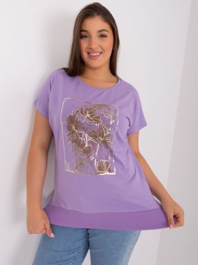 Light purple blouse plus size