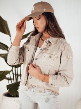 MOLI women's oversize denim jacket dark beige Dstreet