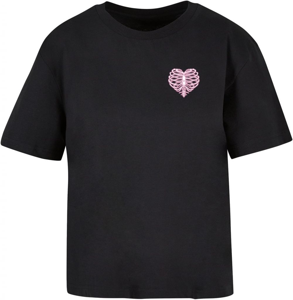 Women's T-shirt Heart Cage - black