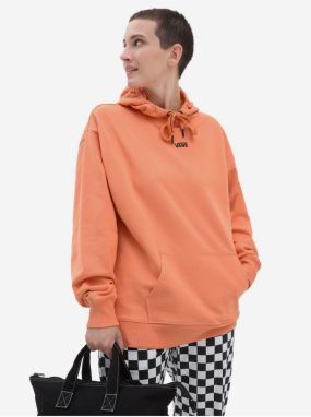 Oranžová dámska mikina s kapucňou VANS Flying V