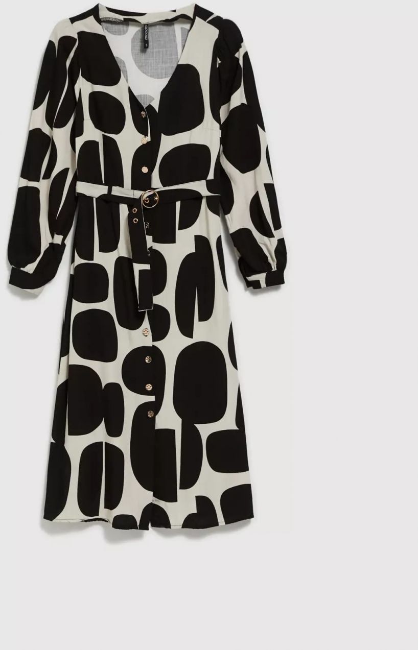 Viscose patterned dress