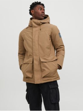 Hnedá pánska zimná parka Jack & Jones Rob