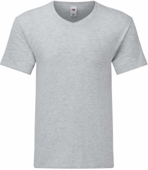 Szara koszulka męska Iconic V-Neck Fruit of the Loom