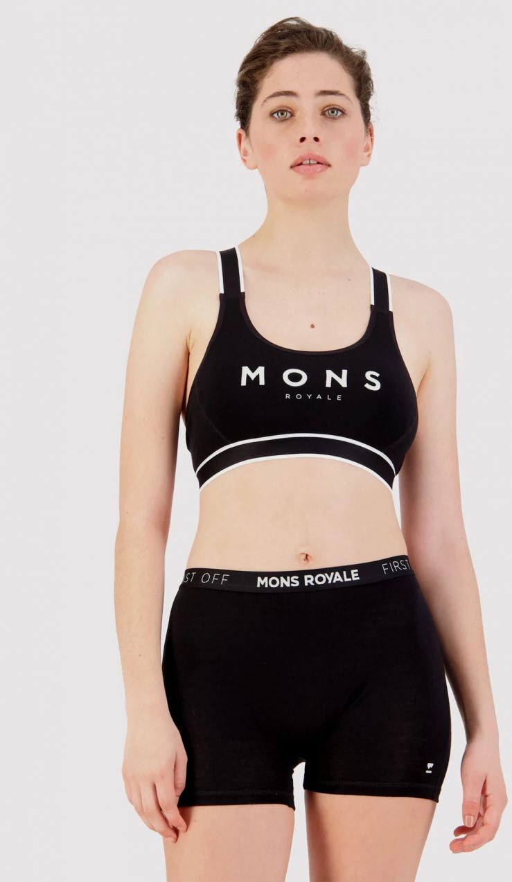 Women's bra Mons Royale merino black