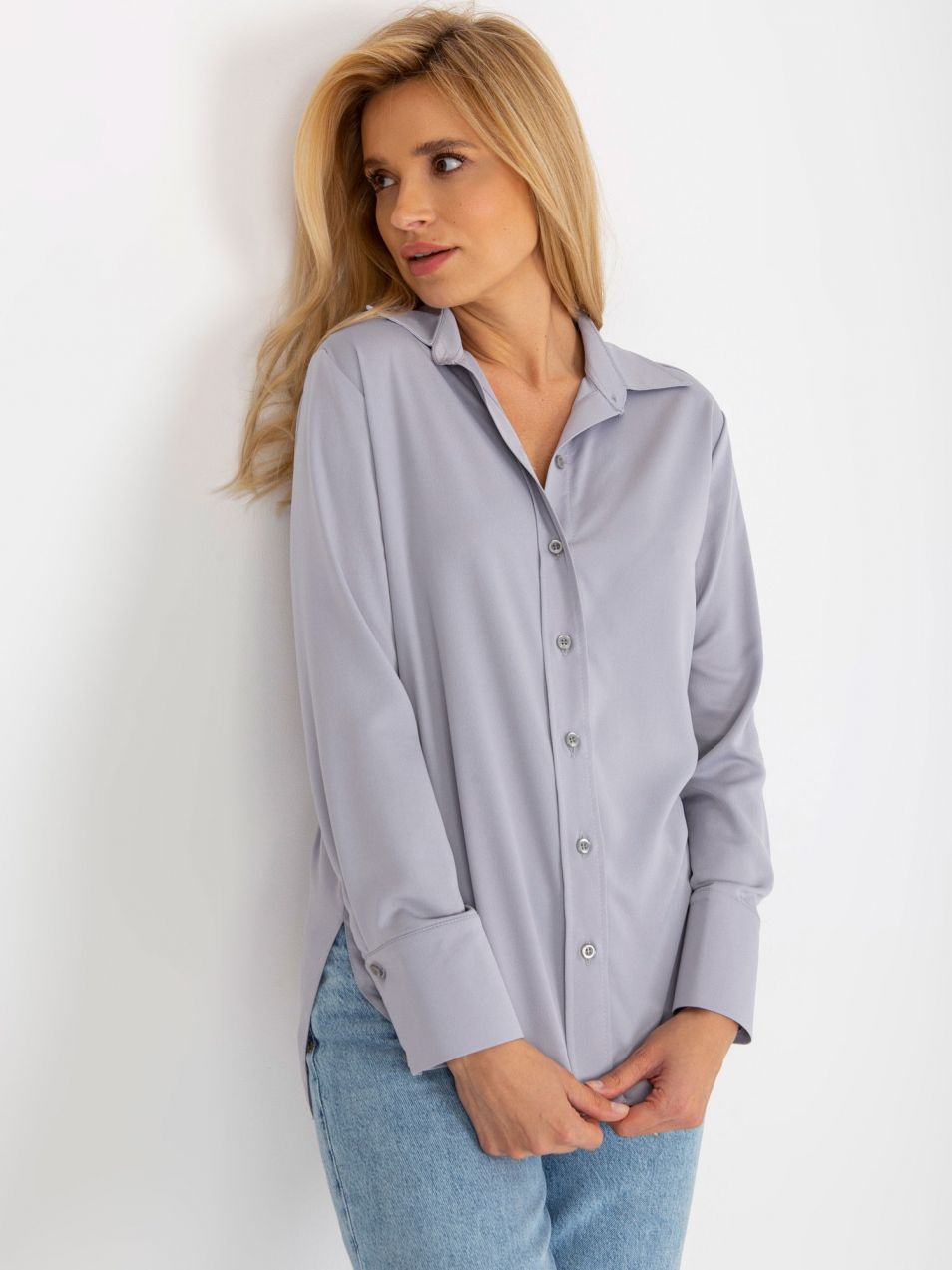 Grey Women's Classic Long Sleeve Shirt