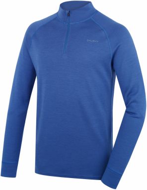 Men's merino sweatshirt HUSKY Aron Zip M blue