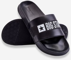 Men's Classic Big Star Slippers Black