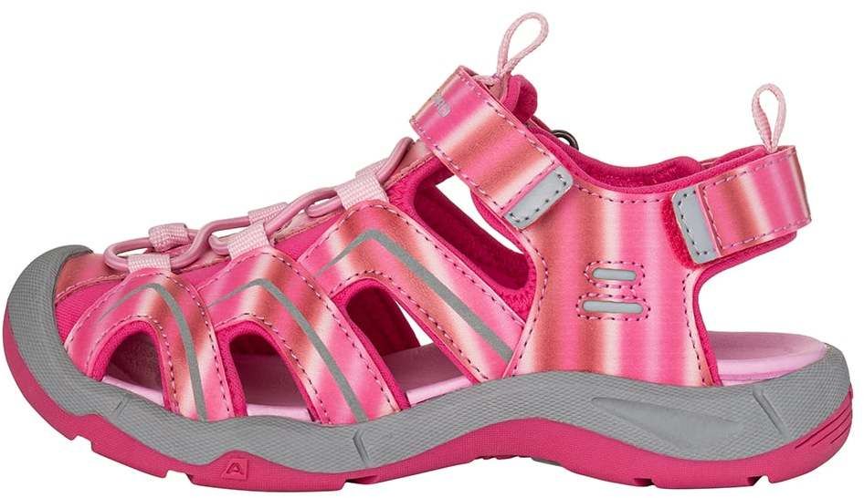 Detské sandále s reflexnými prvkami ALPINE PRO ANGUSO magenta