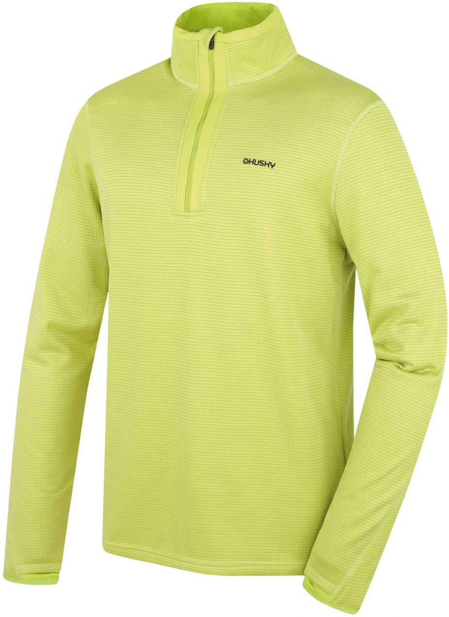 Men's sweatshirt with turtleneck HUSKY Artic M br. green