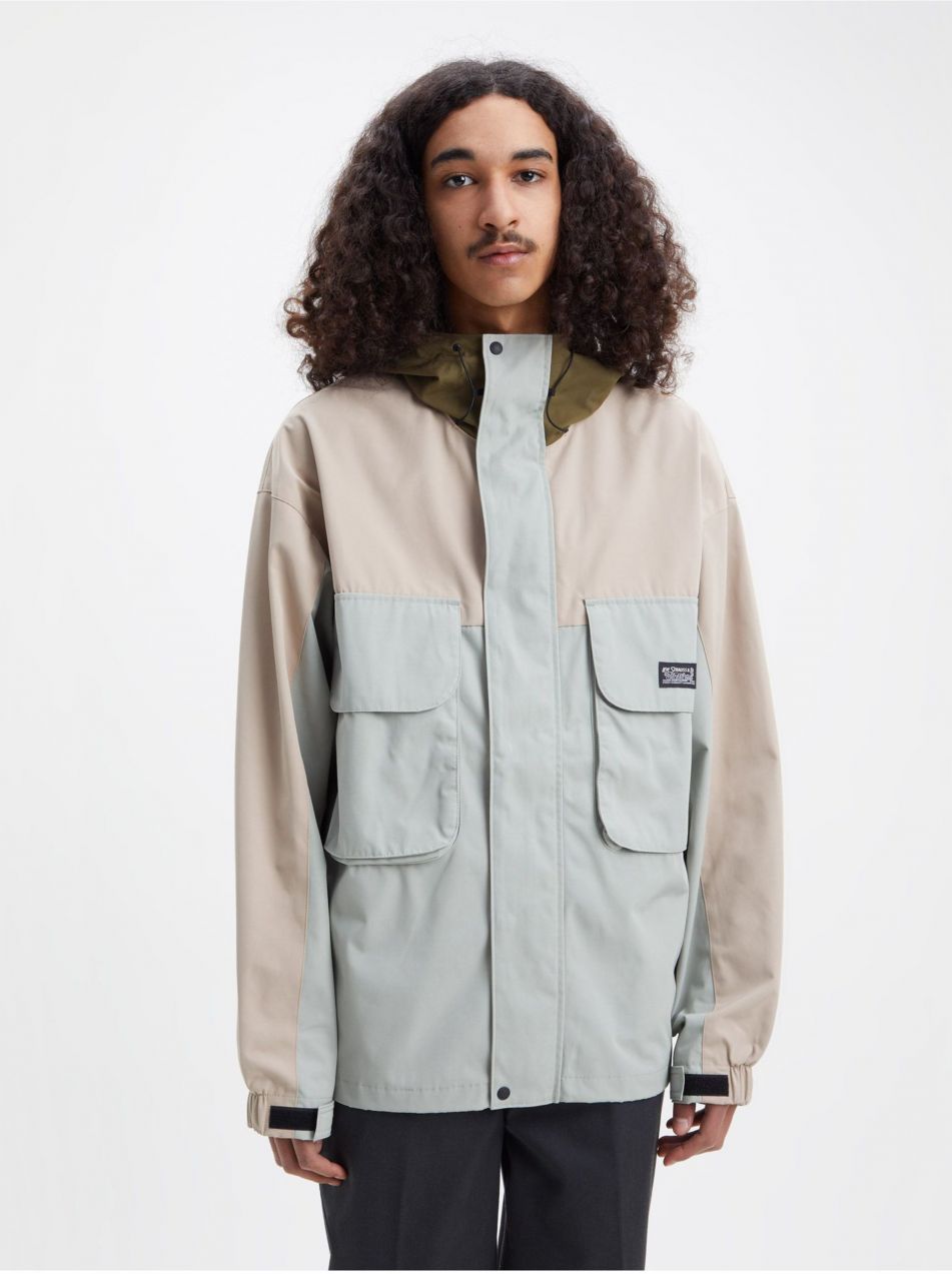 Zimné bundy pre mužov Levi's® - svetlosivá, béžová