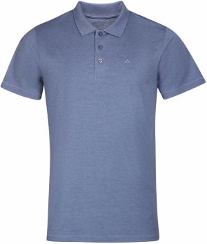 Šedomodré pánske basic polo tričko NAX HOFED