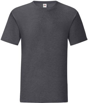 Grey Iconic Combed Cotton T-shirt Fruit of the Loom