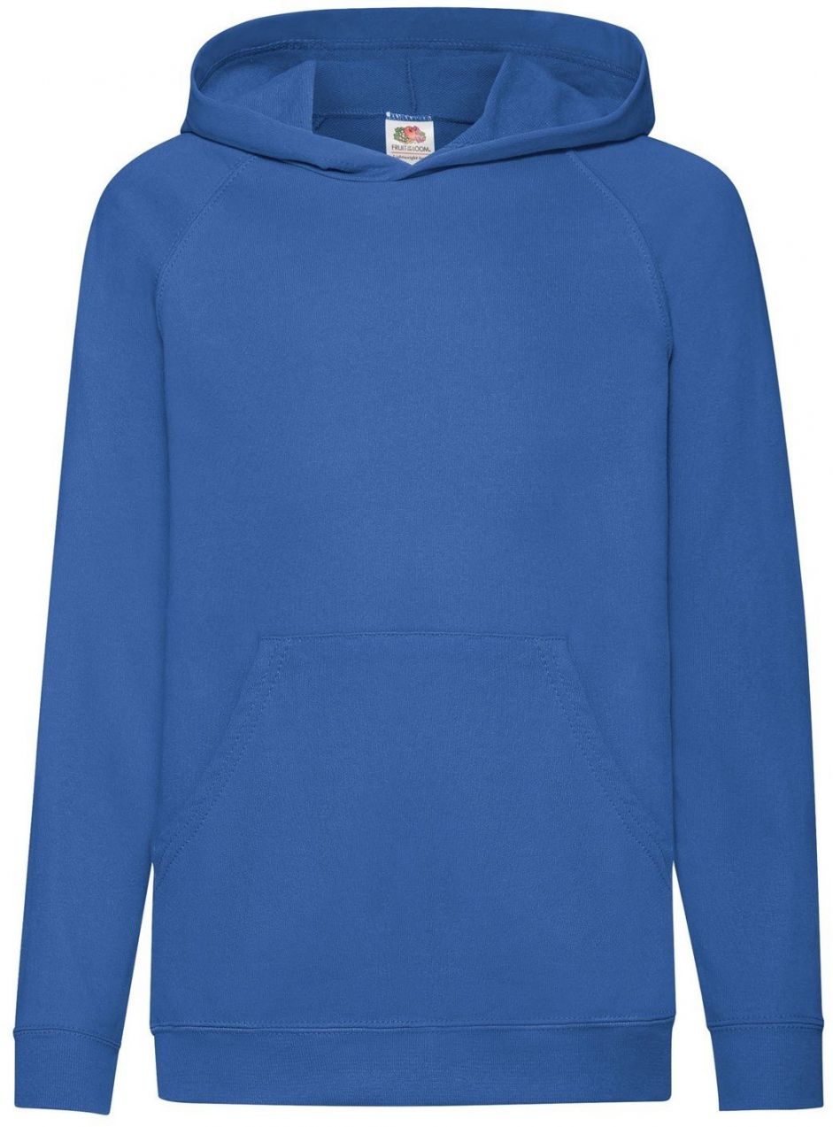 Blue Fruit of the Loom Kids Hoodie