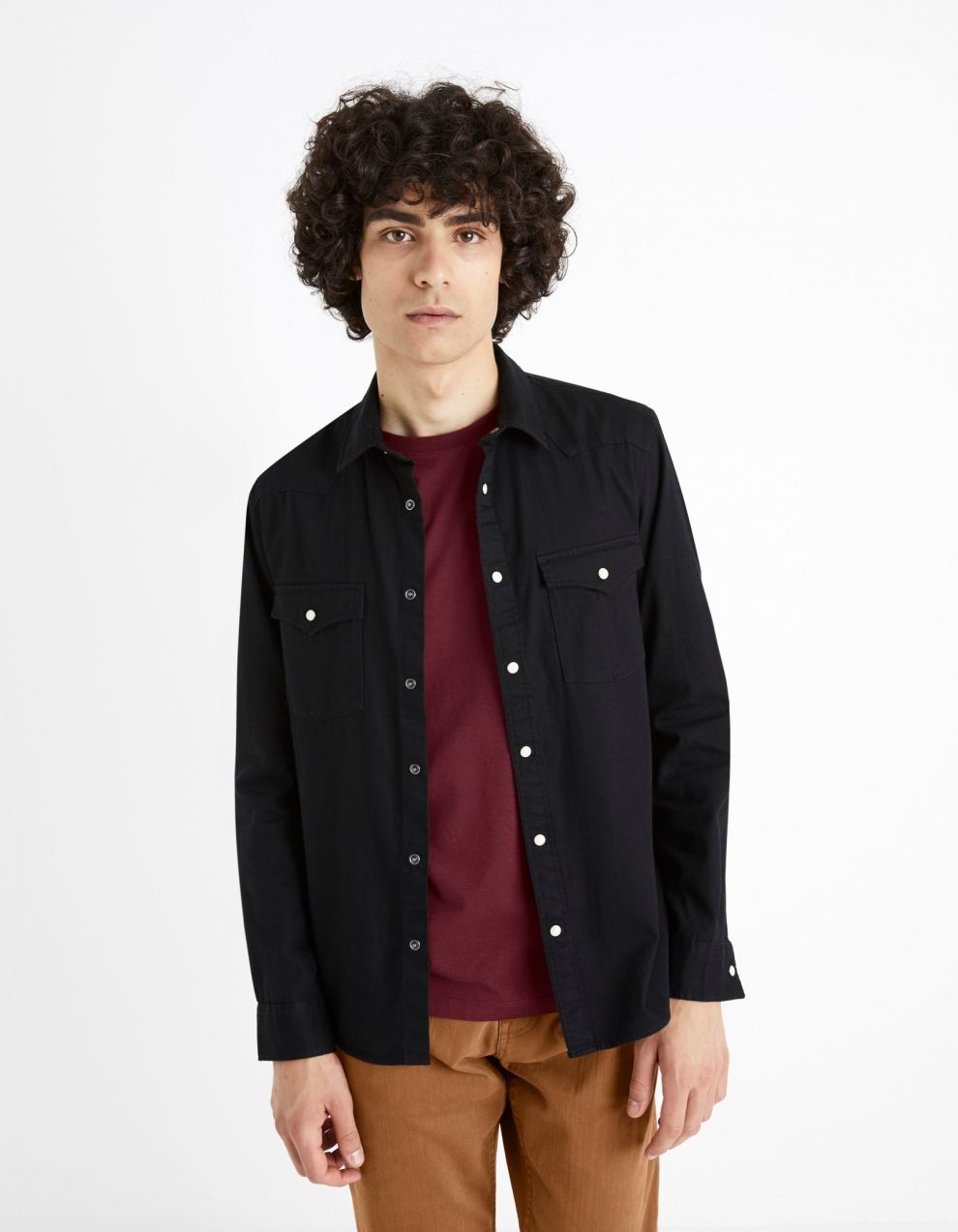 Rifľová košeľa modern fit Cadenlo Celio