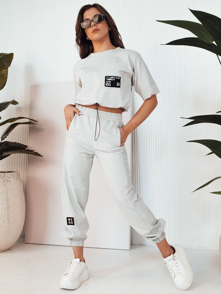 HOLTY women's tracksuit light grey Dstreet