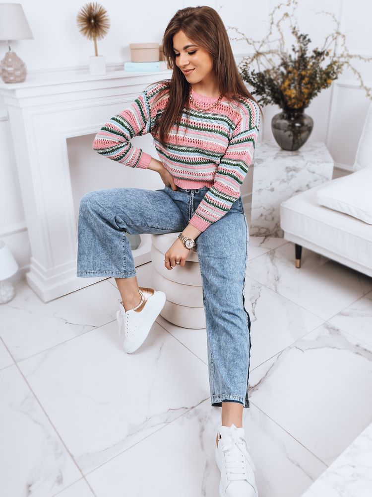 RAINBOW women's pink sweater Dstreet
