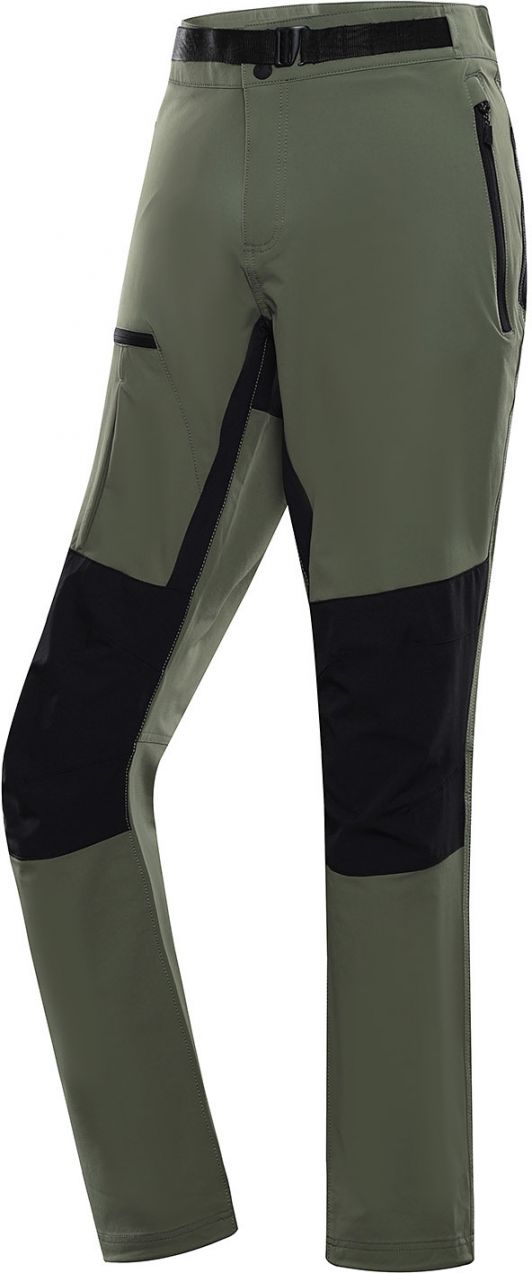 Khaki pánske softshellové nohavice ALPINE PRO Span