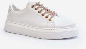 Women's leather sports shoes CheBello White