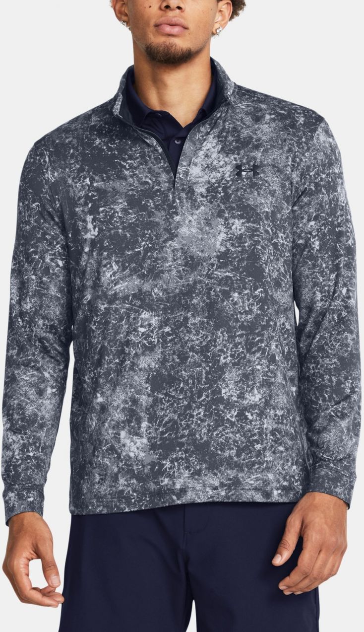 Sivá pánska mikina Under Armour UA Playoff Printed 1/4 Zip