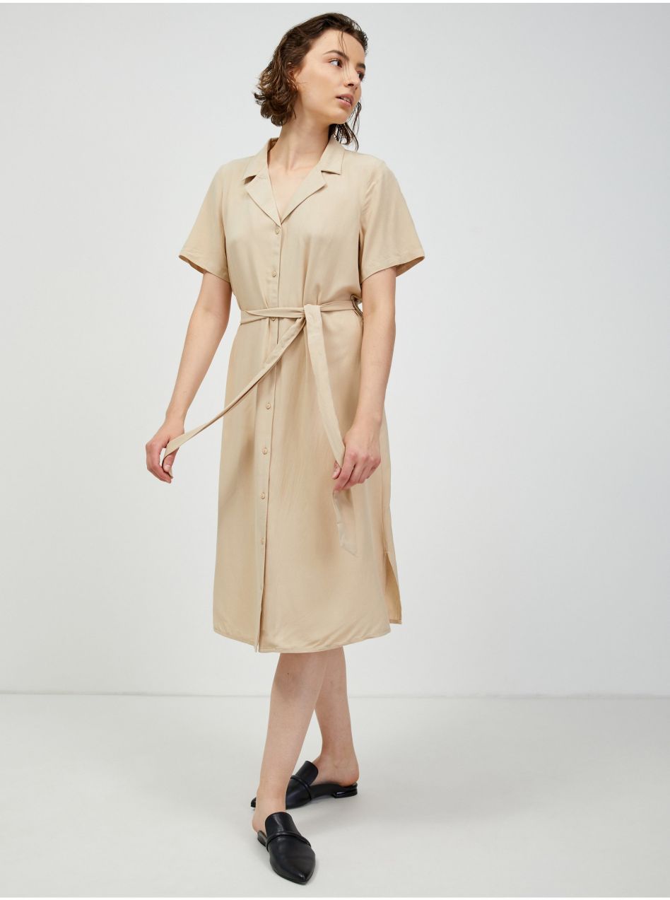 Dámske šaty Pieces Beige