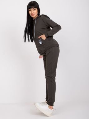 Khaki two-piece cotton hoodie Mariami
