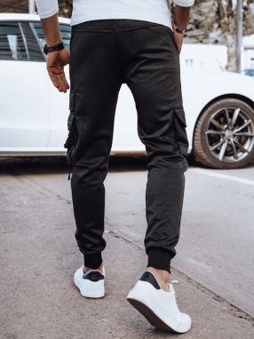 Men's Black Cargo Sweatpants Dstreet