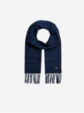 Tmavomodrý vlnený šál Jack & Jones Toronto