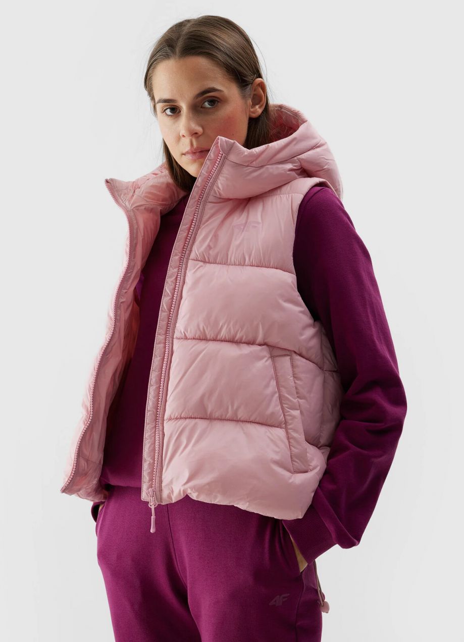 Women's 4F Synthetic Down Down Vest - Pink
