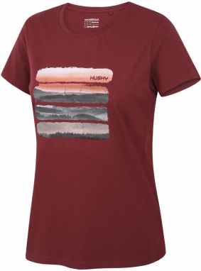 Women's cotton T-shirt HUSKY Tee Vane L burgundy