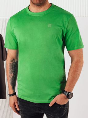 Men's T-shirt with print, green Dstreet