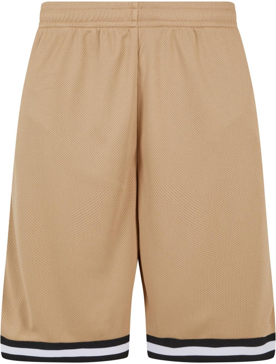 Men's Stripes Mesh Shorts - Unionbeige/Black/White