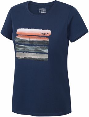 HUSKY Tee Vane L dark blue women's cotton T-shirt