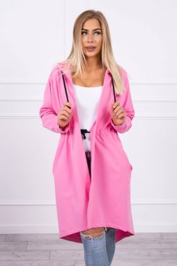 Coat with longer back light pink