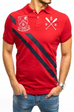 Pánska červená polokošeľa Dstreet