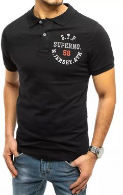 Black polo shirt with Dstreet embroidery