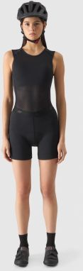 Women's cycling shorts with 4F gel liner - black