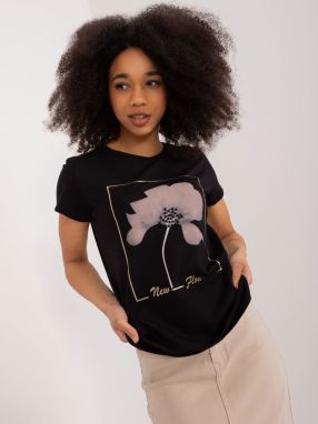 Black T-shirt with BASIC FEEL GOOD app